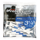Pride Pro Length-Plus 3.25" Tees (Pack of 15) - Blue