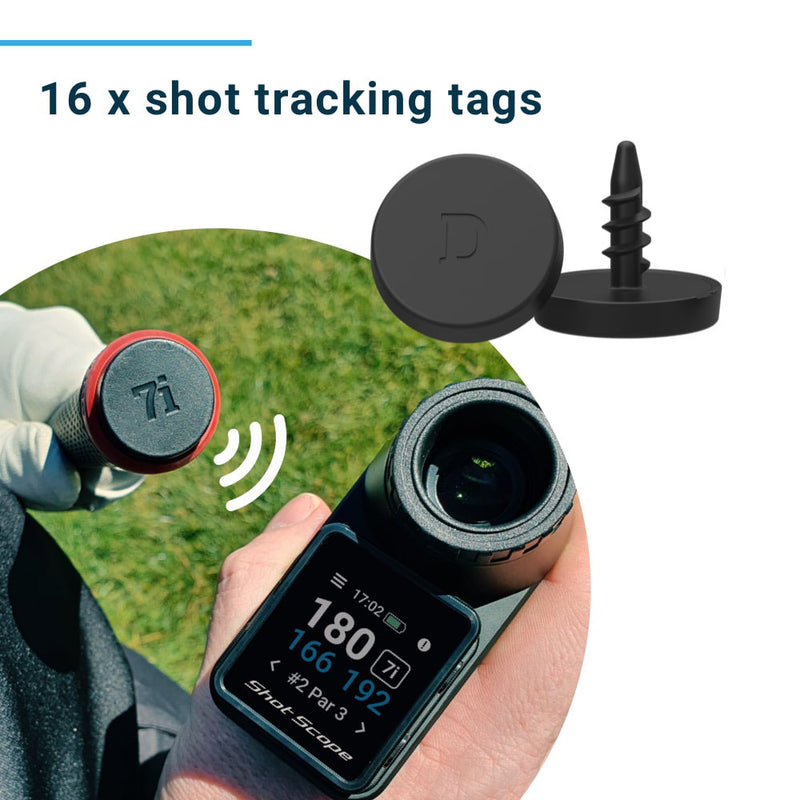 Shot Scope PRO LX+ Laser Rangefinder and H4 Handheld GPS - Blue