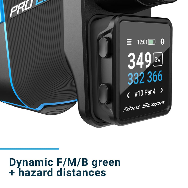 Shot Scope PRO LX+ Laser Rangefinder and H4 Handheld GPS - Blue