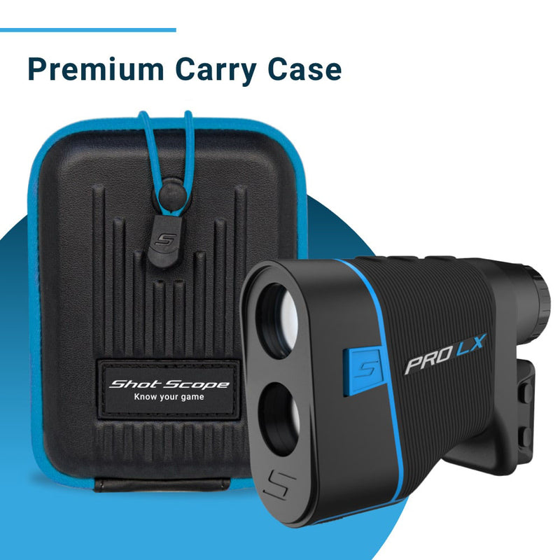 Shot Scope PRO LX+ Laser Rangefinder and H4 Handheld GPS - Blue