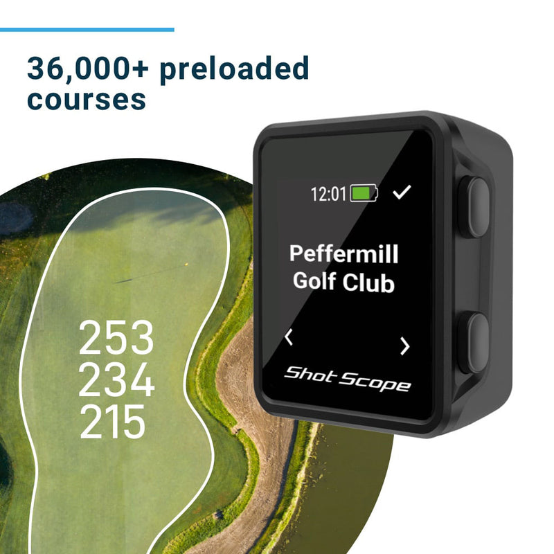 Shot Scope PRO LX+ Laser Rangefinder and H4 Handheld GPS - Blue