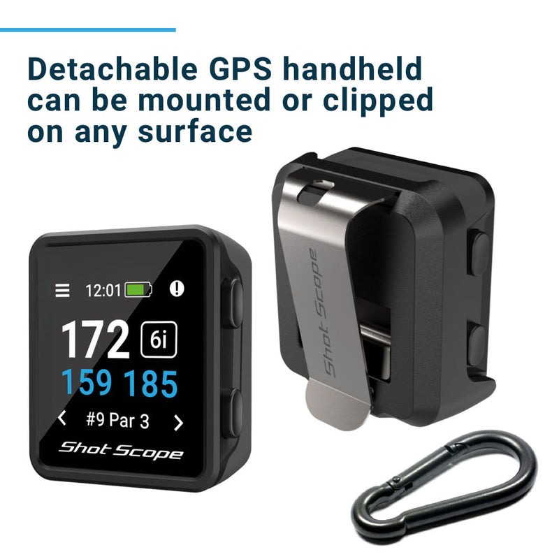 Shot Scope PRO LX+ Laser Rangefinder and H4 Handheld GPS - Blue