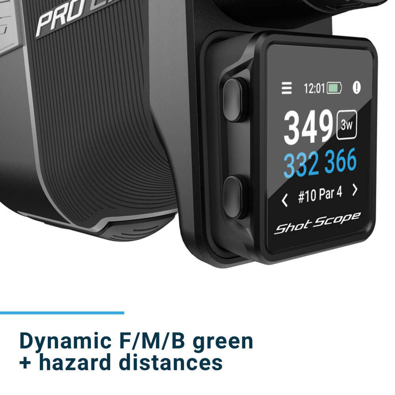 Shot Scope PRO LX+ Laser Rangefinder and H4 Handheld GPS - Grey