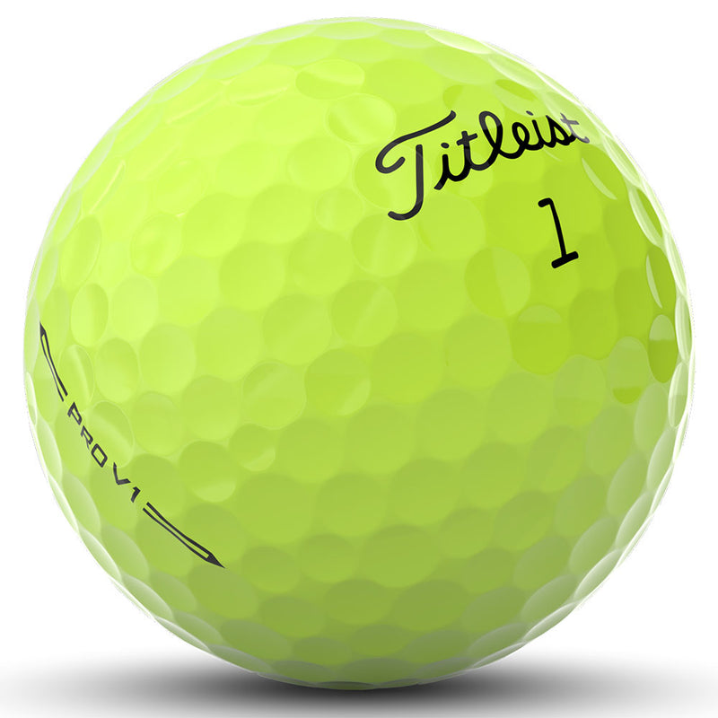 Titleist Pro V1 Golf Balls - Yellow - 12 Pack