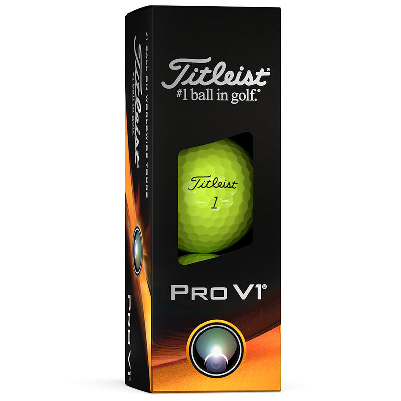 Titleist Pro V1 Golf Balls - Yellow - 12 Pack