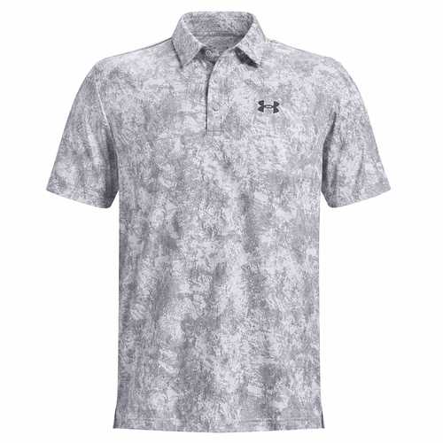 Under Armour Playoff 3.0 Printed Polo Shirt - Mod Grey/Steel/Castlerock