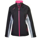ProQuip Aquastorm Ebony Ladies Waterproof Jacket - Black/Dove Grey/Bright Pink