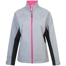 ProQuip Aquastorm Ebony Ladies Waterproof Jacket - Dove Grey/Black/Bright Pink