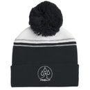 ProQuip Bobble Hat Fleece Lined - Black/White