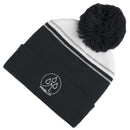 ProQuip Bobble Hat Fleece Lined - Black/White