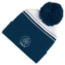 ProQuip Bobble Hat Fleece Lined - Navy/White