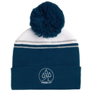 ProQuip Bobble Hat Fleece Lined - Navy/White