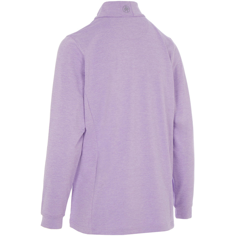 ProQuip Ladies Emma Melange 1/4 Zip Pullover - Digital Lavender