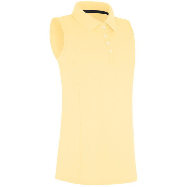 ProQuip Ladies Pro Tech Sleeveless Polo Shirt - Canary Yellow