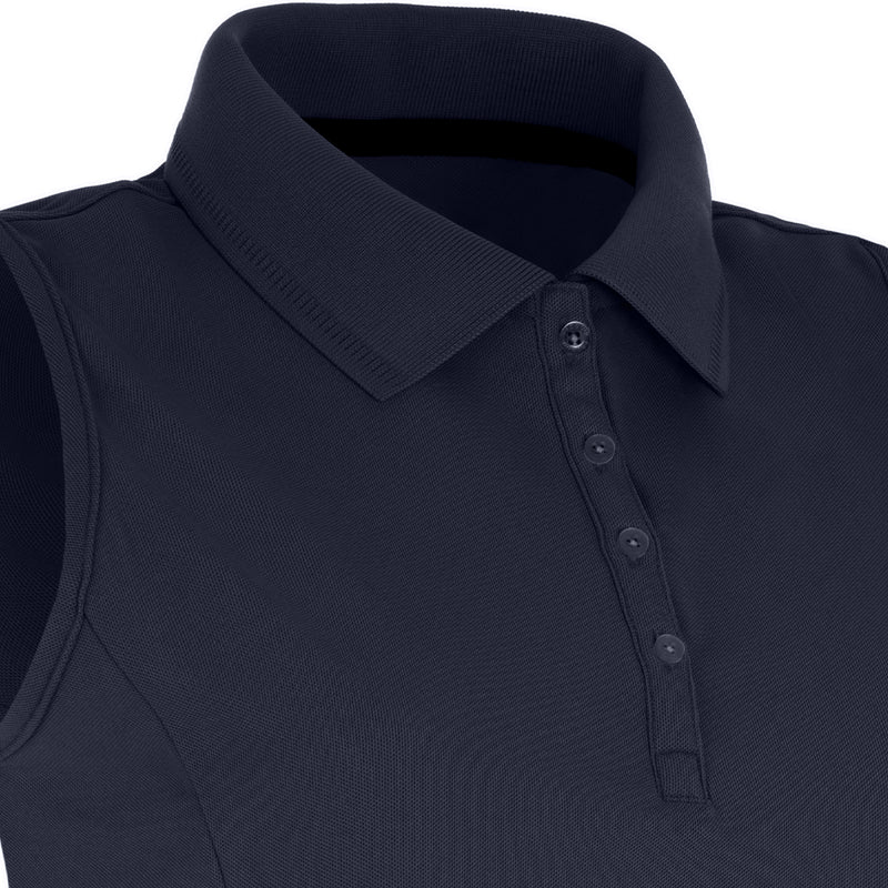 ProQuip Ladies Pro Tech Sleeveless Polo Shirt - Navy