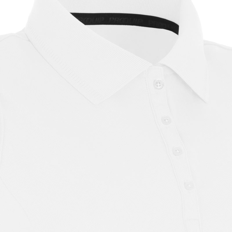 ProQuip Ladies Pro Tech Sleeveless Polo Shirt - White