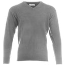 ProQuip Lambswool Water Repellent V Neck Golf Sweater - Grey