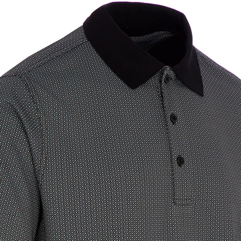 ProQuip Pro Tech Double Jacquard Polo Shirt - Black