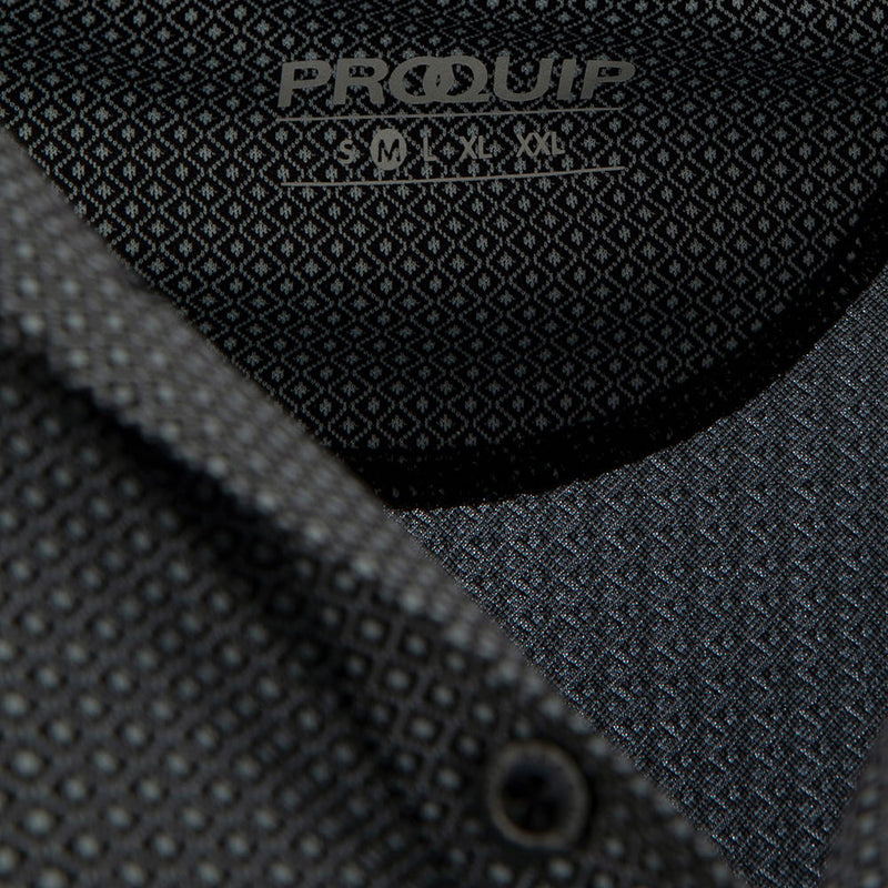 ProQuip Pro Tech Double Jacquard Polo Shirt - Black