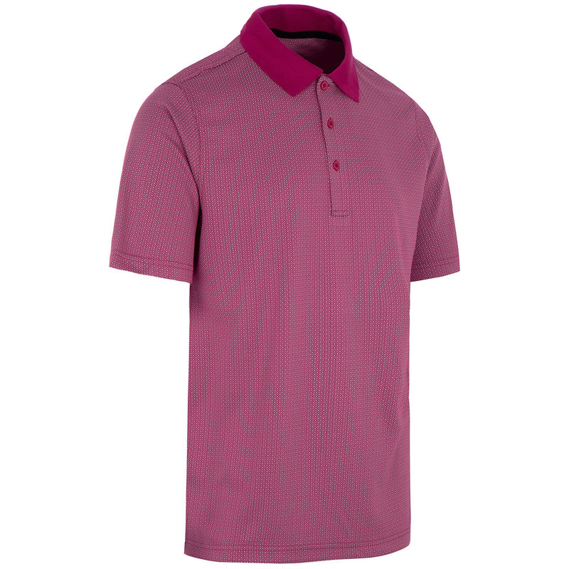 ProQuip Pro Tech Double Jacquard Polo Shirt - Festival Fuchsia