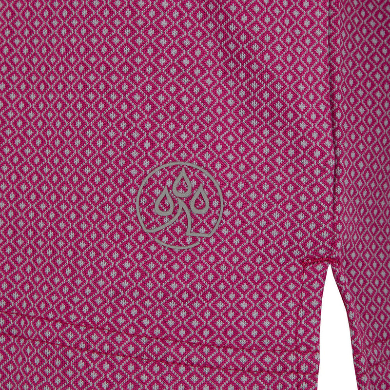 ProQuip Pro Tech Double Jacquard Polo Shirt - Festival Fuchsia