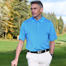 ProQuip Pro Tech Feeder Stripe Polo 3 Pack - Blue/Fushia/Porcelain