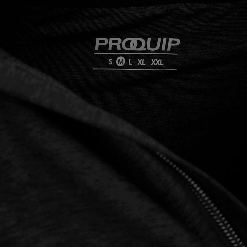 ProQuip Pro Tech Melange 1/2 Zip Pullover - Black