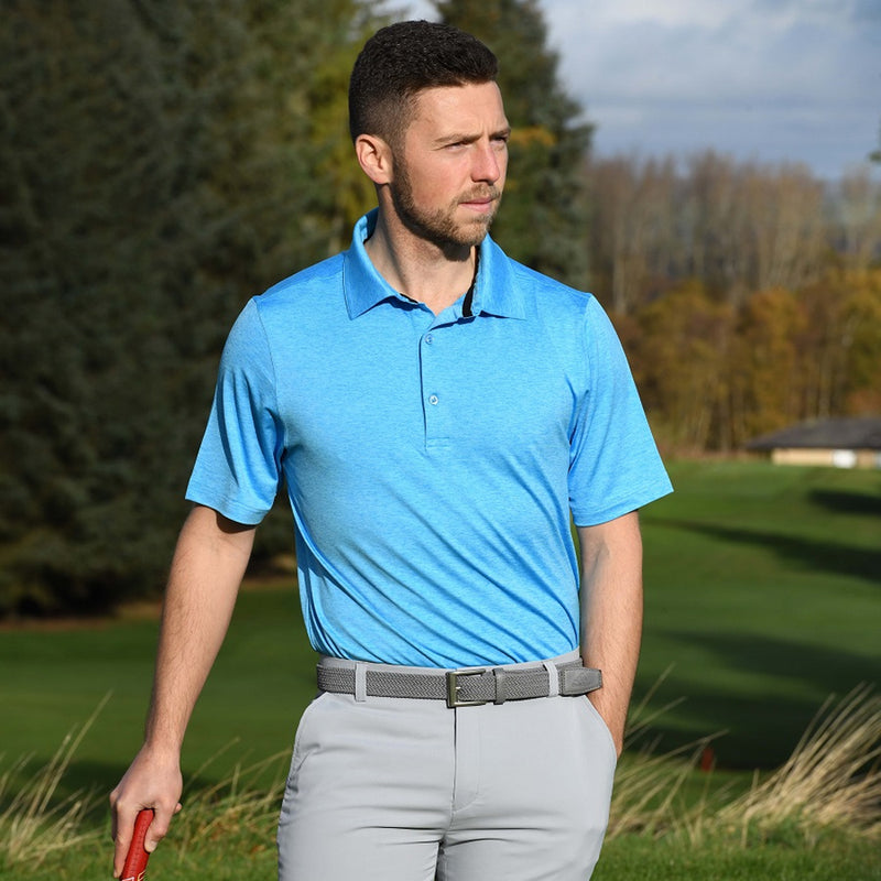 ProQuip Pro Tech Melange Polo Shirt - Azure Blue