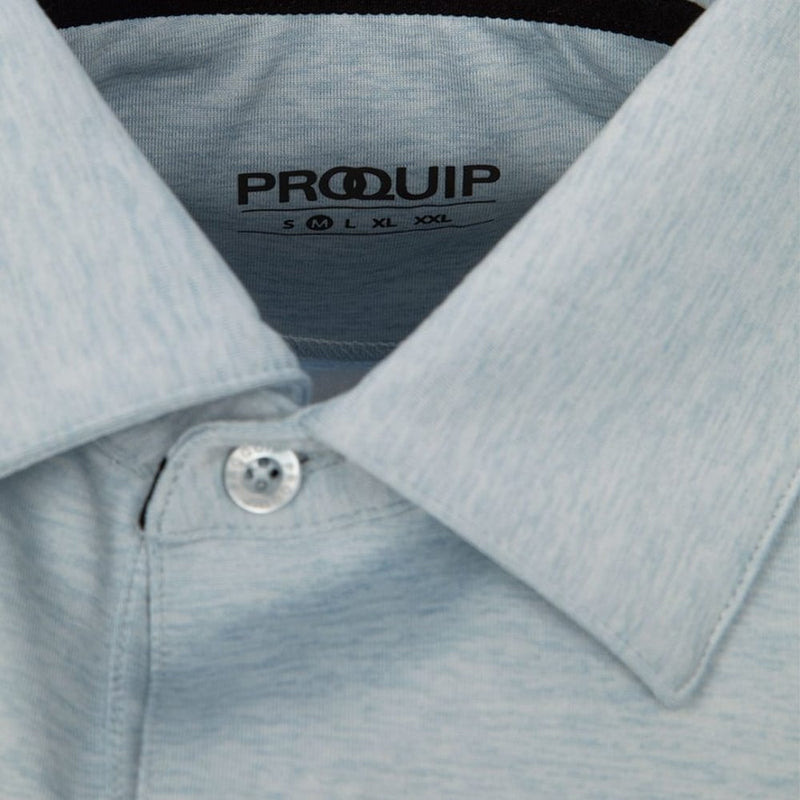 ProQuip Pro Tech Melange Polo Shirt - Blue Fog
