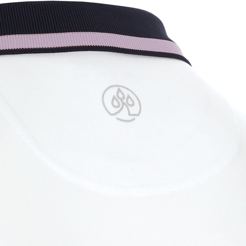 ProQuip Sub7 Plain Polo Shirt - White/Lavender