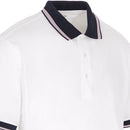 ProQuip Sub7 Plain Polo Shirt - White/Lavender
