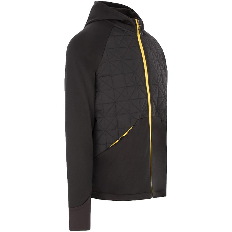 ProQuip Therma-Bora Quilt Jacket with Hood - Black/Yellow