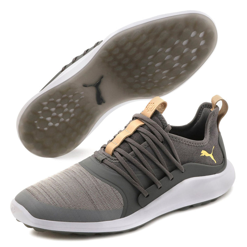 Puma Ignite NXT Solelace Spikeless Waterproof Shoes - Grey Violet/Gold