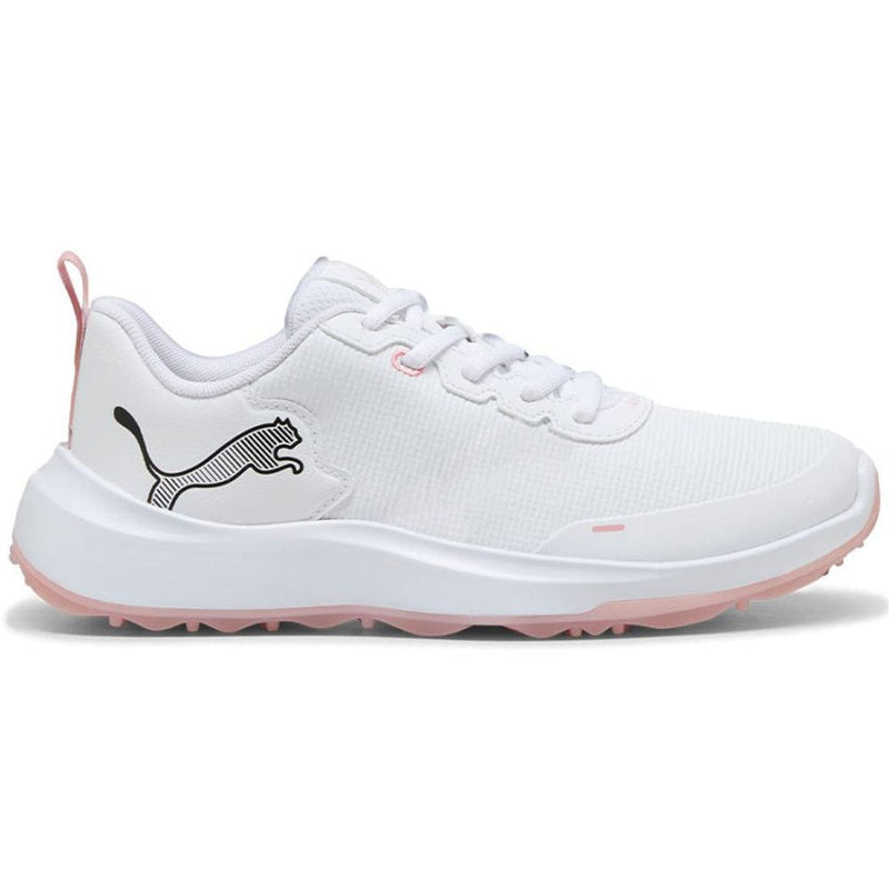 Puma Gruve Sport Junior Waterproof Spikeless Shoes - Puma White/Rosy Outlook/Jasmine Flower