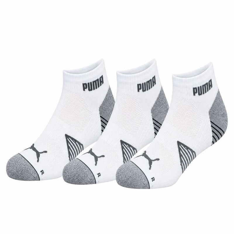 Puma Essential 1/4 Crew Socks (3 Pairs) - Bright White