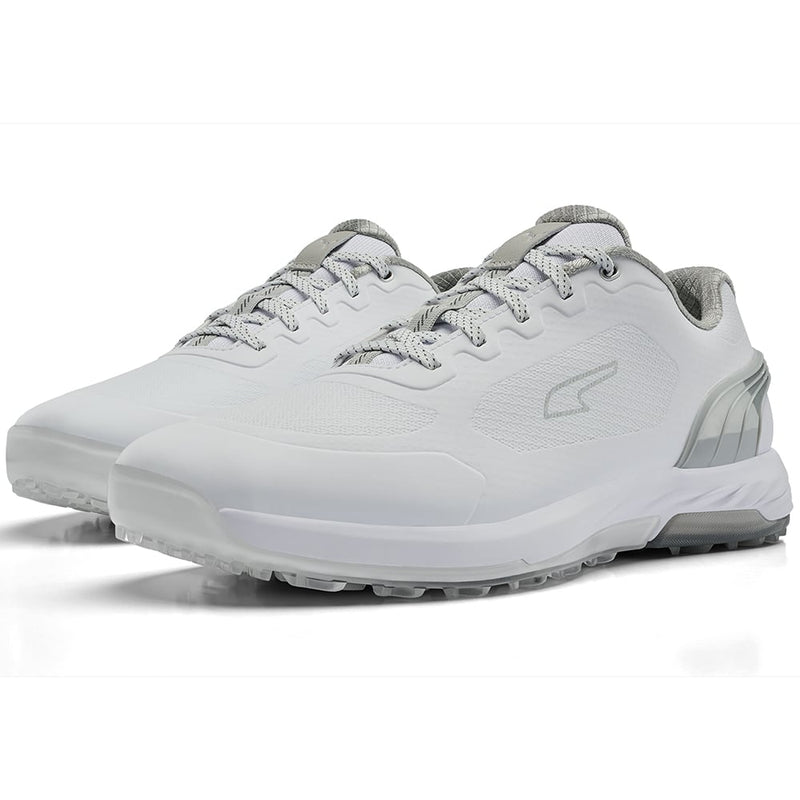 Puma Alphacat Nitro Spikeless Shoes - White/Flat Light Grey/Silver