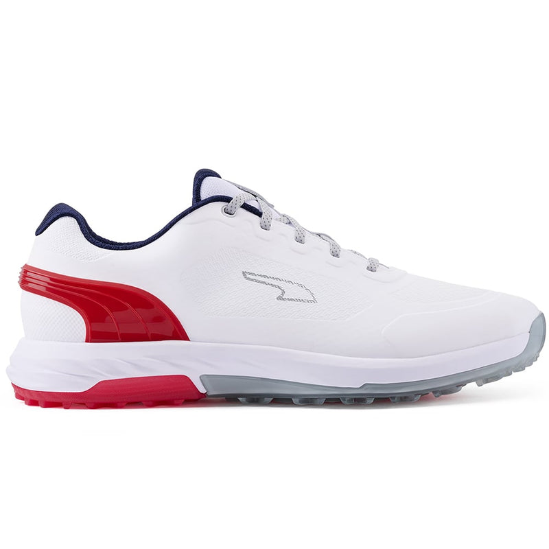 Puma Alphacat Nitro Spikeless Shoes - White/For All Time Red/Navy