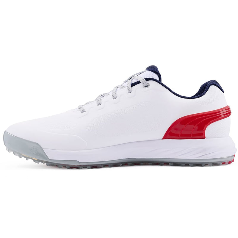Puma Alphacat Nitro Spikeless Shoes - White/For All Time Red/Navy