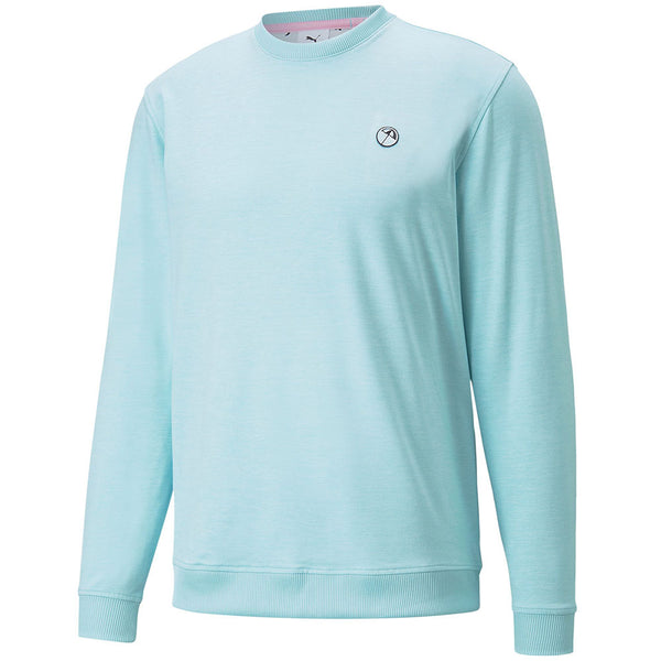 Puma x Arnold Palmer Cloudspun Crewneck Sweater - Light Aqua Heather