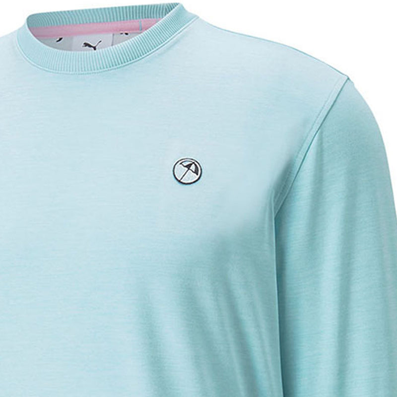 Puma x Arnold Palmer Cloudspun Crewneck Sweater - Light Aqua Heather