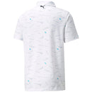 Puma AP Cloudspun Scorecard Polo Shirt - Bright White/Navy Blazer