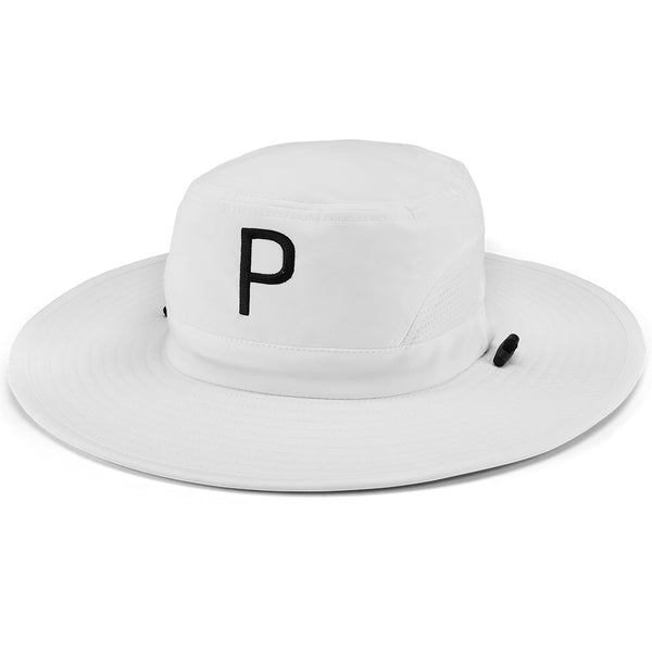 Puma Aussie P Logo Bucket Hat - Bright White