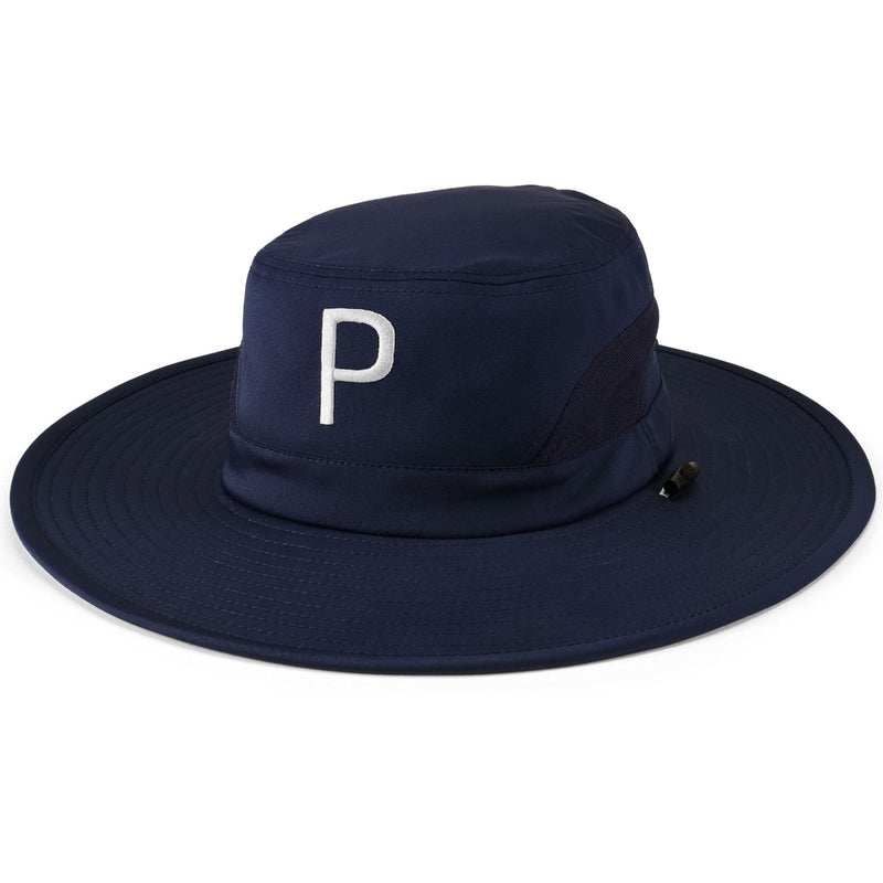 Puma Aussie P Logo Bucket Hat - Navy Blazer | Flex Caps