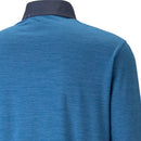 Puma Cloudspun Colour Block 1/4 Zip Pullover - Navy Blazer/Lake Blue Heather