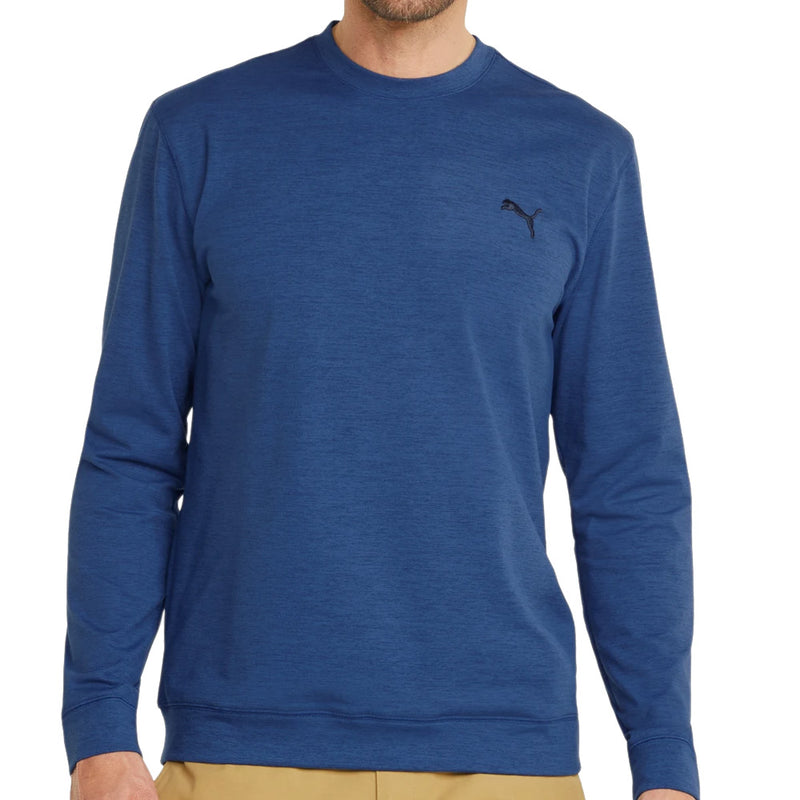 Puma Cloudspun Crew Neck Sweater - Blazing Blue Heather