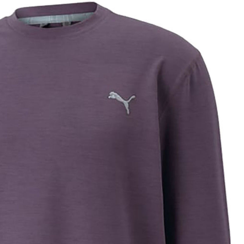 Puma Cloudspun Crewneck Sweater - Purple Charcoal Heather