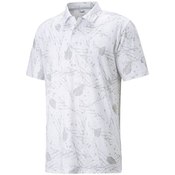 Puma Cloudspun Frequency Polo Shirt - Bright White/High Rise