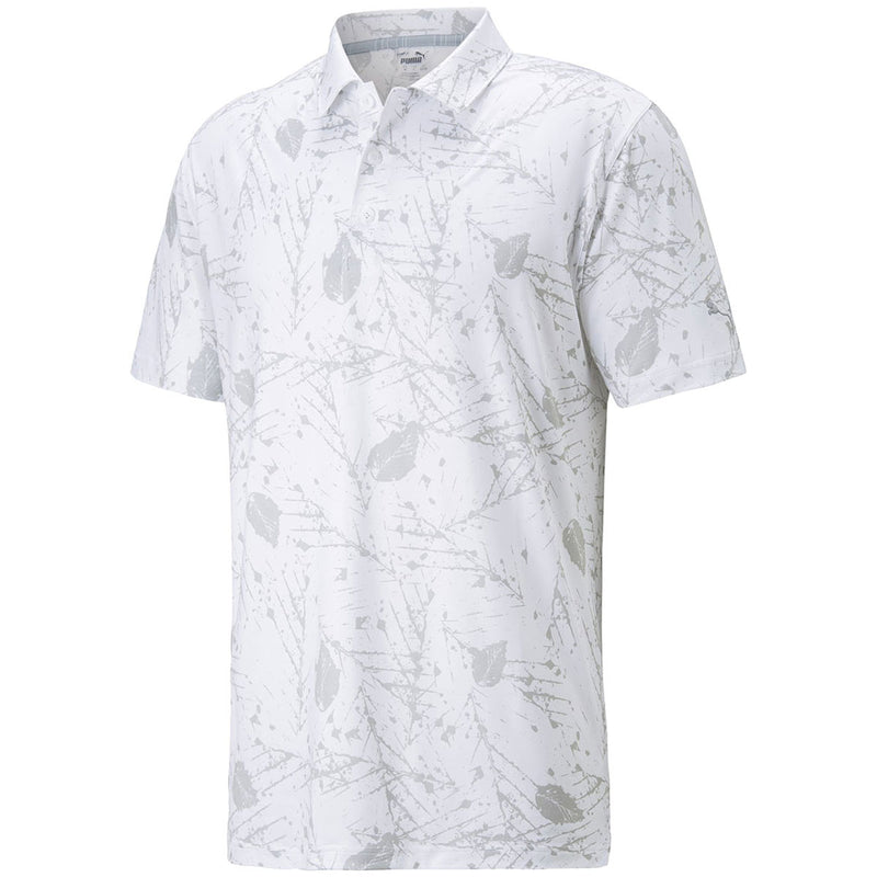 Puma Cloudspun Frequency Polo Shirt - Bright White/High Rise