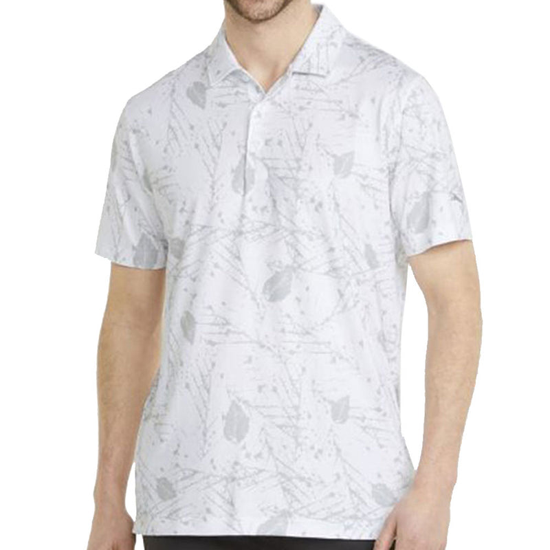 Puma Cloudspun Frequency Polo Shirt - Bright White/High Rise