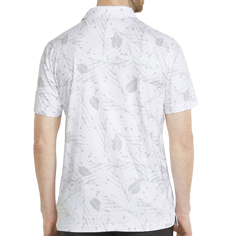 Puma Cloudspun Frequency Polo Shirt - Bright White/High Rise